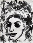 Medium: 'Chinese Ink and Counte on Paper', Size:'23 x 18 cm'