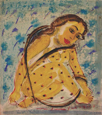 Title: 'All These Flowers Are For You- 3', Medium: 'Export Fabric, Canvas, Acrylic', Size: '100 x 75 cm', Year: '2004'